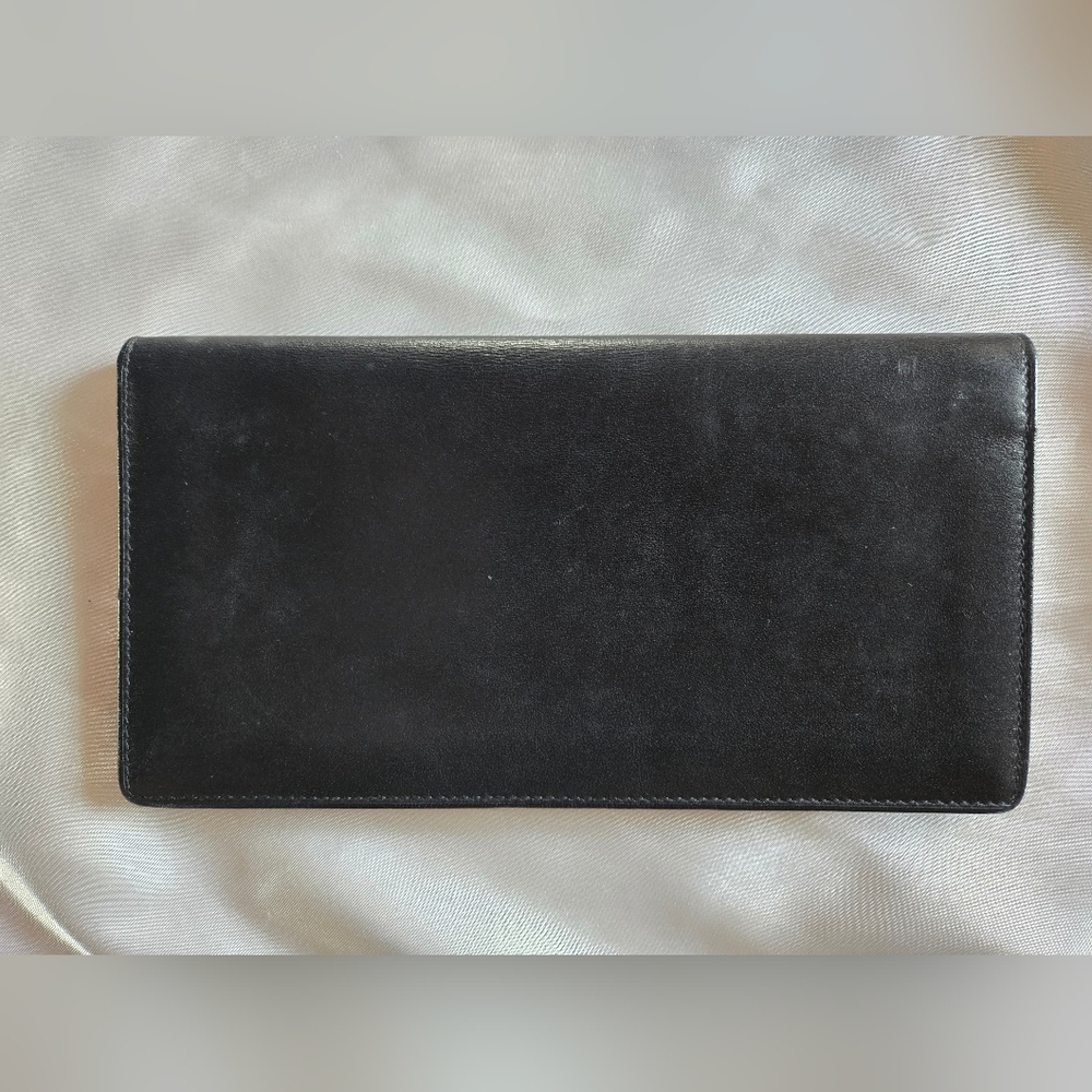 Dunhill Classic Black Wallet with Gold Details - Picture 2 of 13